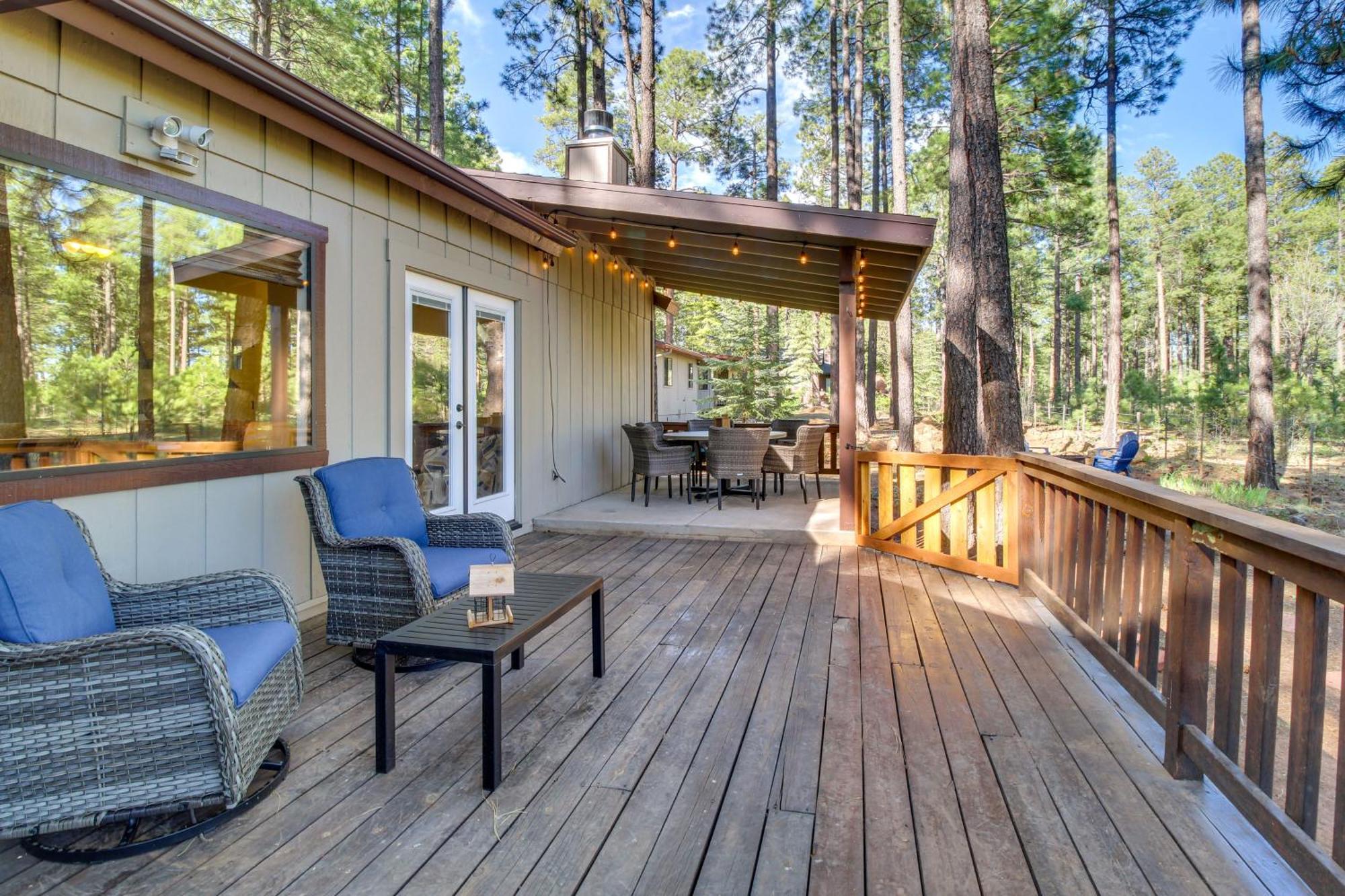 Peaceful Pinetop Cabin With Deck And Fire Pit! Villa Indian Pine Exteriör bild